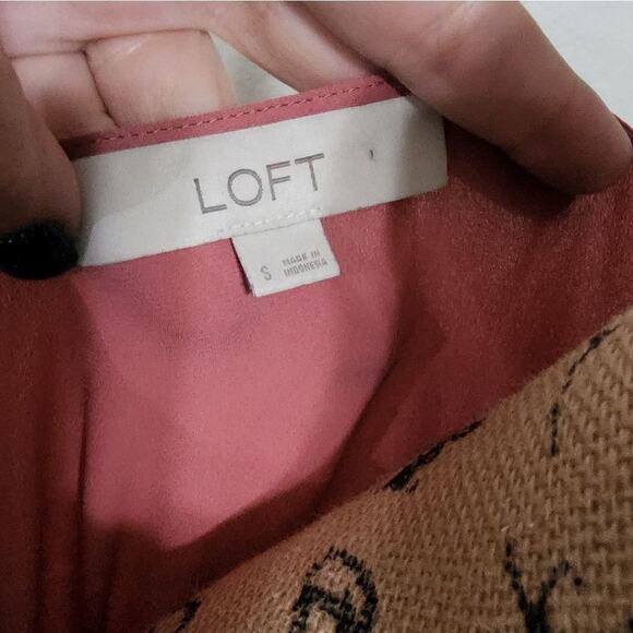 Loft statement flutter‎ statement sleeves shirt size small - Picture 4 of 6